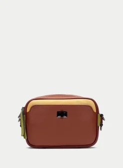 Bolsa  couro-mostarda-olive