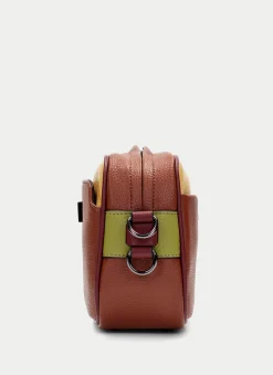 Bolsa  couro-mostarda-olive