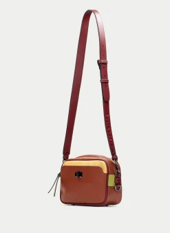 Bolsa  couro-mostarda-olive