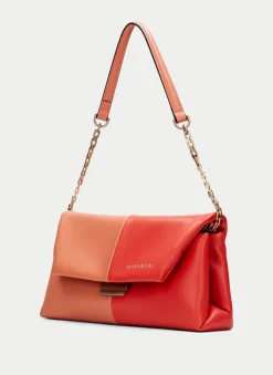 Bolsa de ombro coral-scarlet
