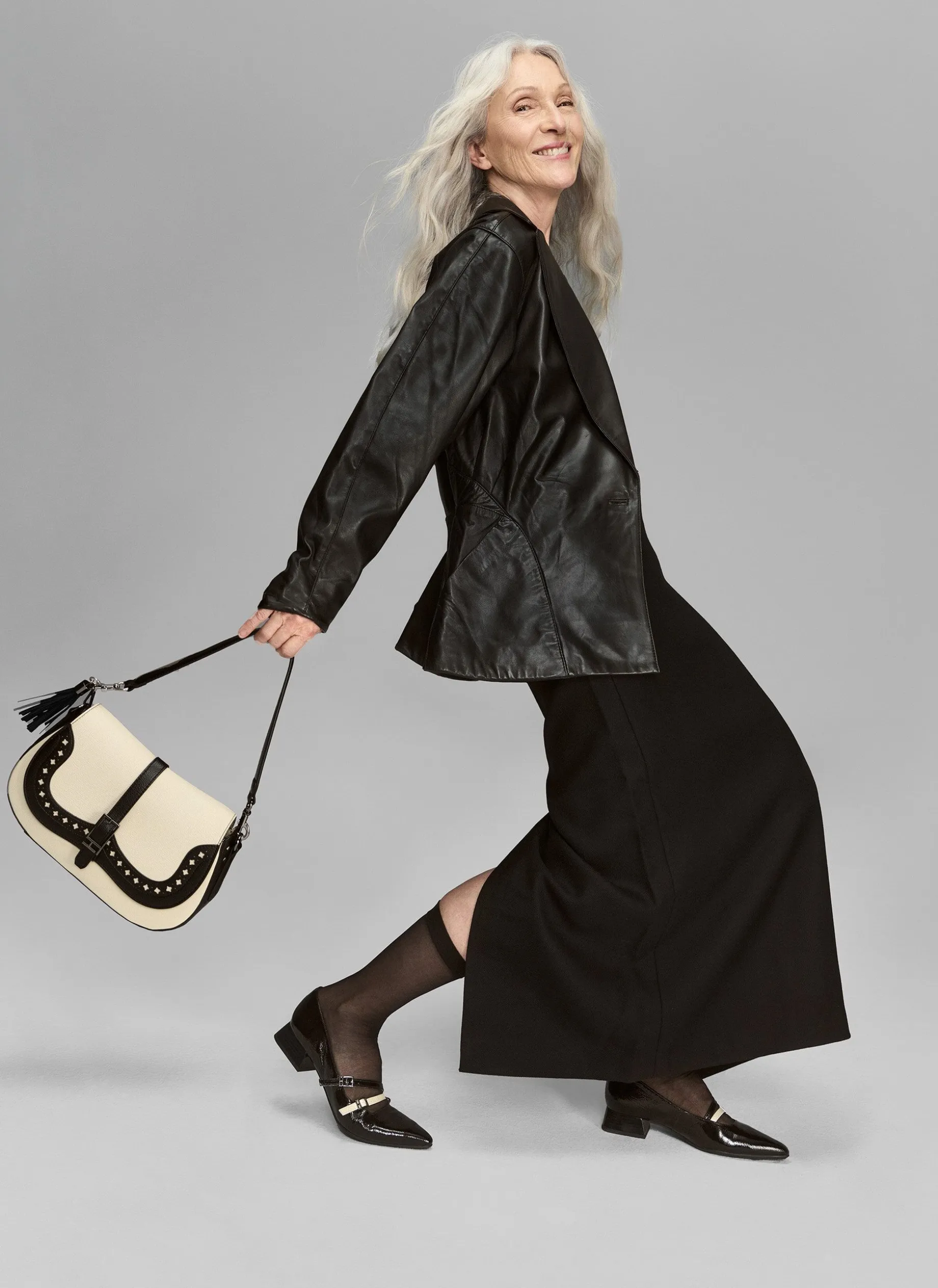 Bolsa de ombro preto-milk