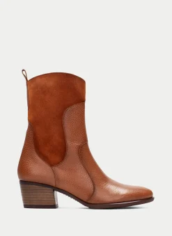 Bota Cowboy madeira couro