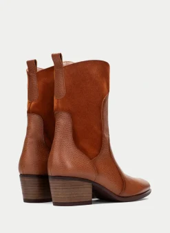 Bota Cowboy madeira couro