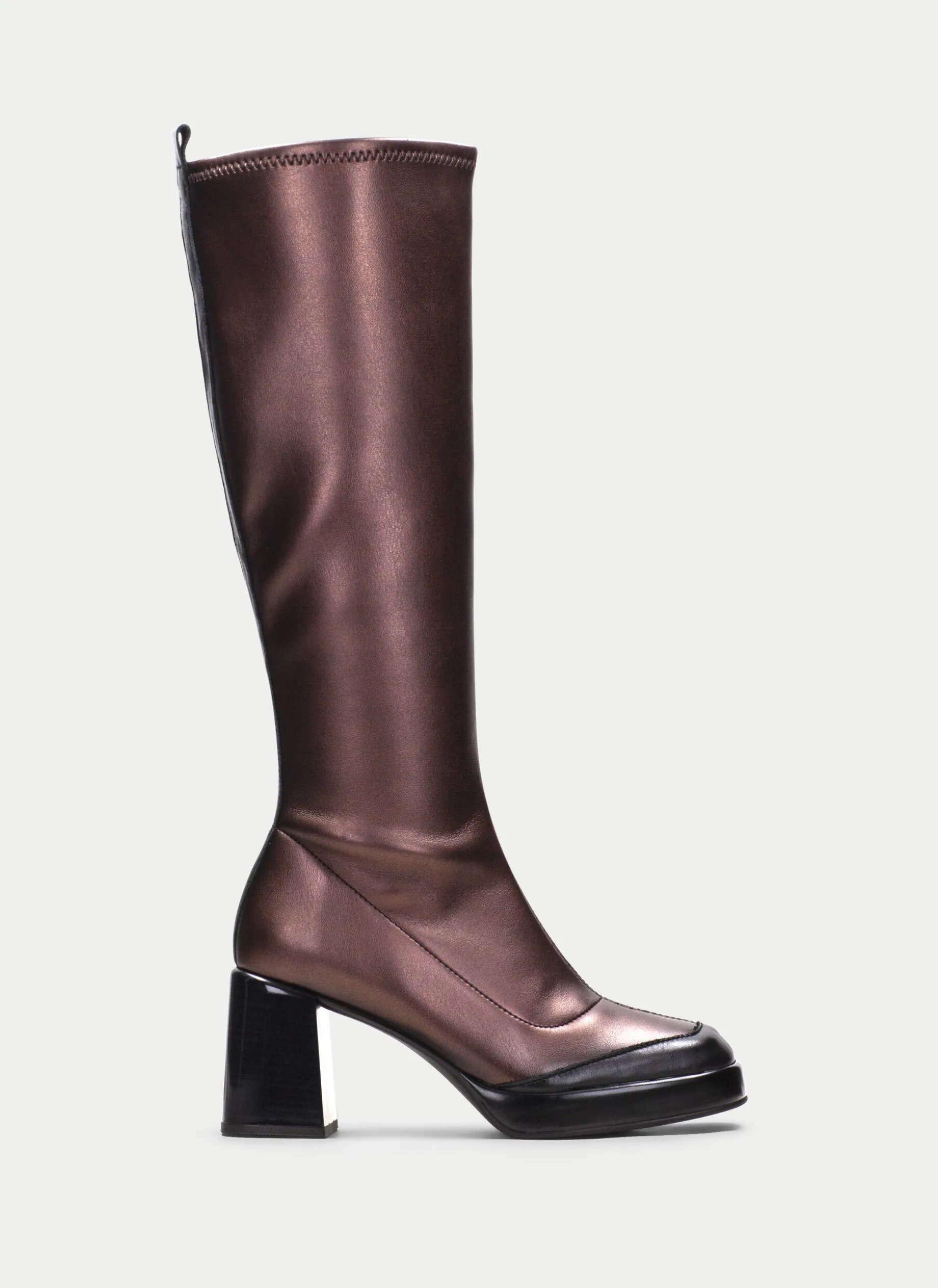 Bota tokio preto-bronze