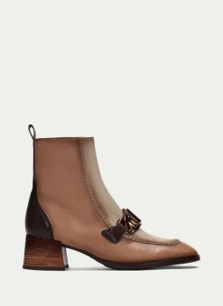 Botins charlize apricot-marfil