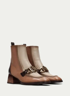 Botins charlize apricot-marfil