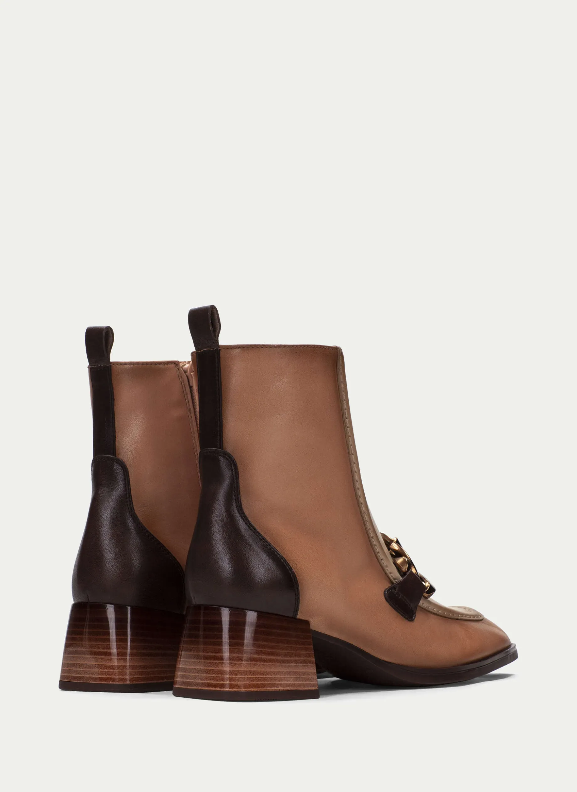 Botins charlize apricot-marfil