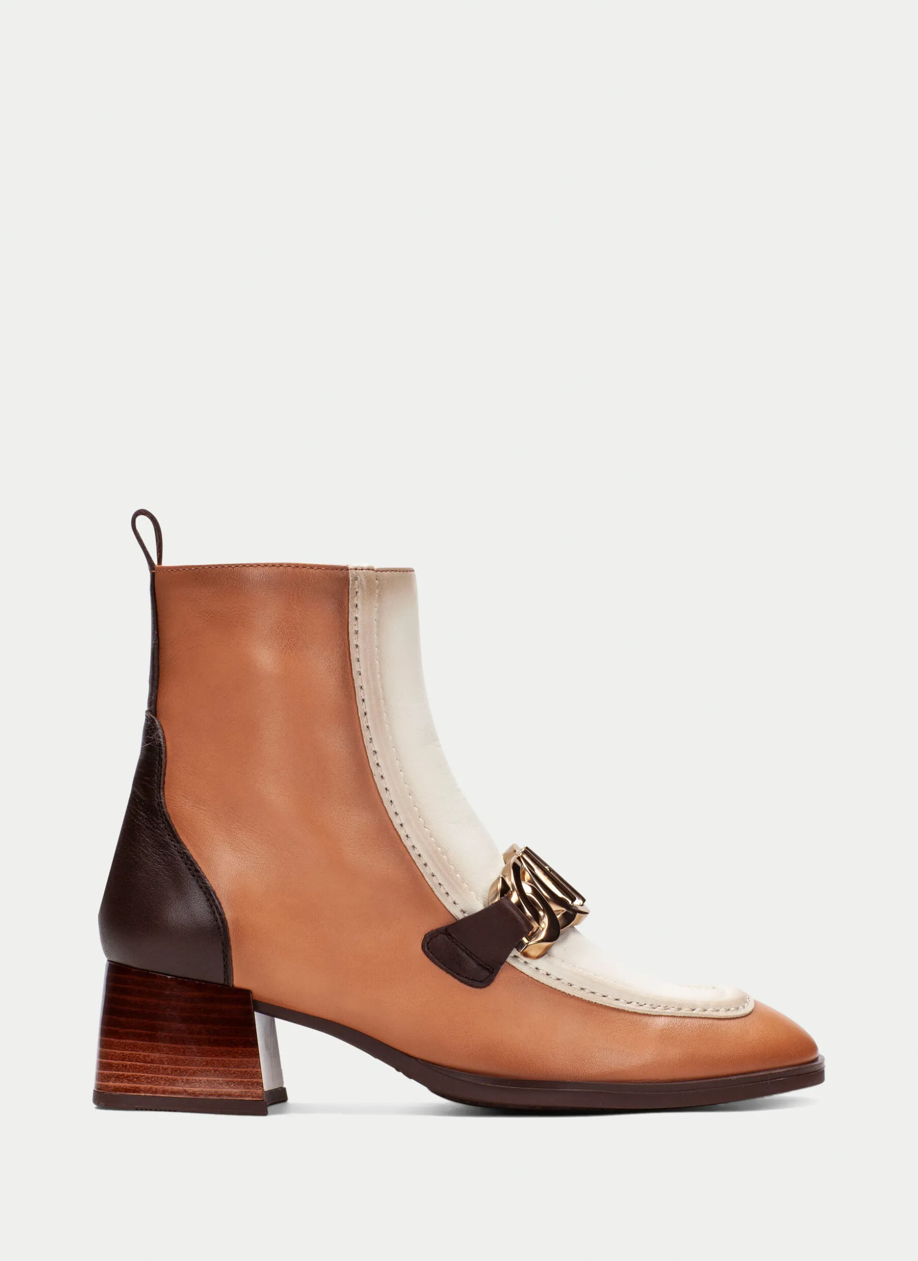 Botins charlize apricot-vainilla