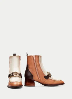 Botins charlize apricot-vainilla
