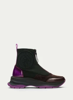 Botins Desportivos alaska forest-marrom-magenta