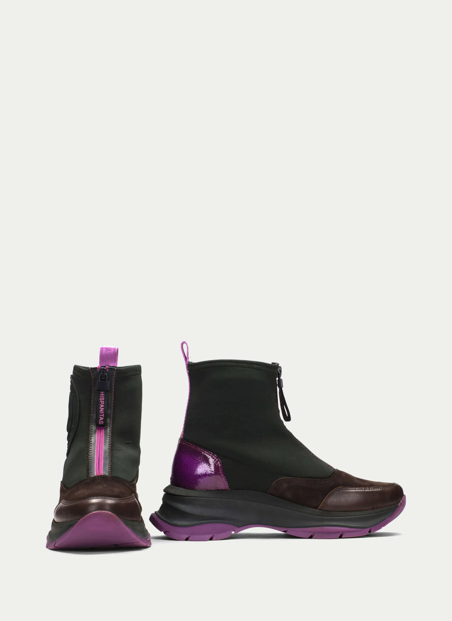 Botins Desportivos alaska forest-marrom-magenta