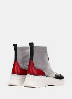 Botins Desportivos helsinki preto-cinzento-vermelho