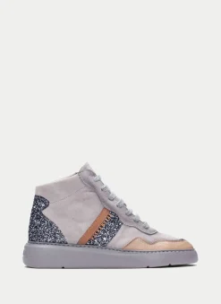 Botins Desportivos oceania cinza-areia-glitter