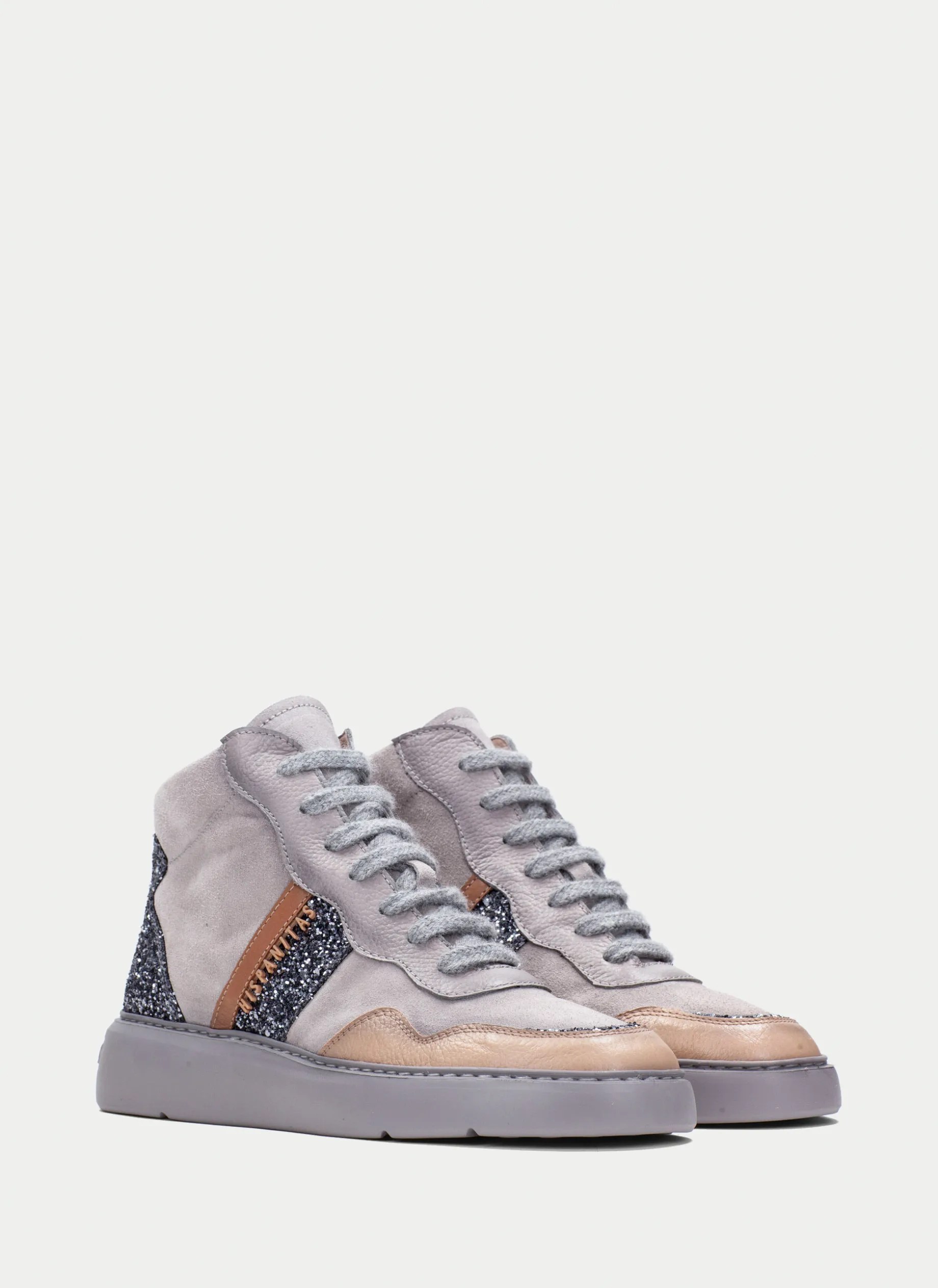 Botins Desportivos oceania cinza-areia-glitter