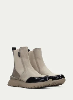 Botins Desportivos polinesia negro-marfil