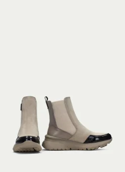 Botins Desportivos polinesia negro-marfil