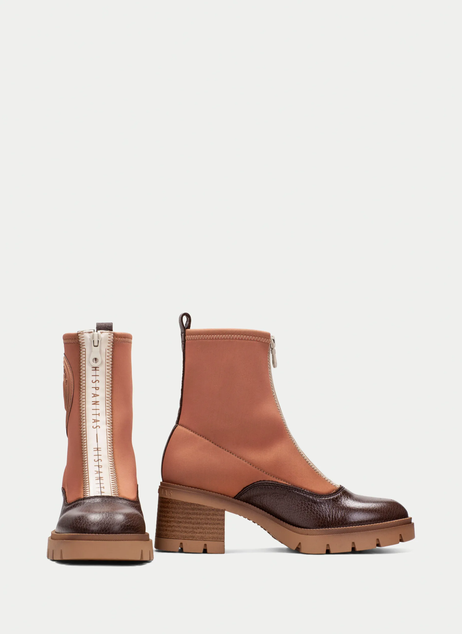 Botins everest marrom-apricot