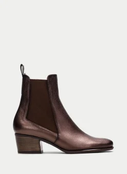 Botins madeira bronze