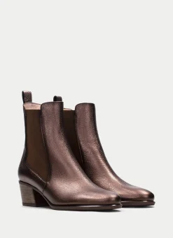 Botins madeira bronze