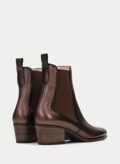 Botins madeira bronze