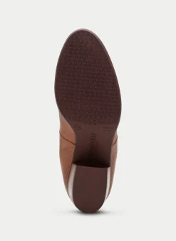 Botins madeira couro