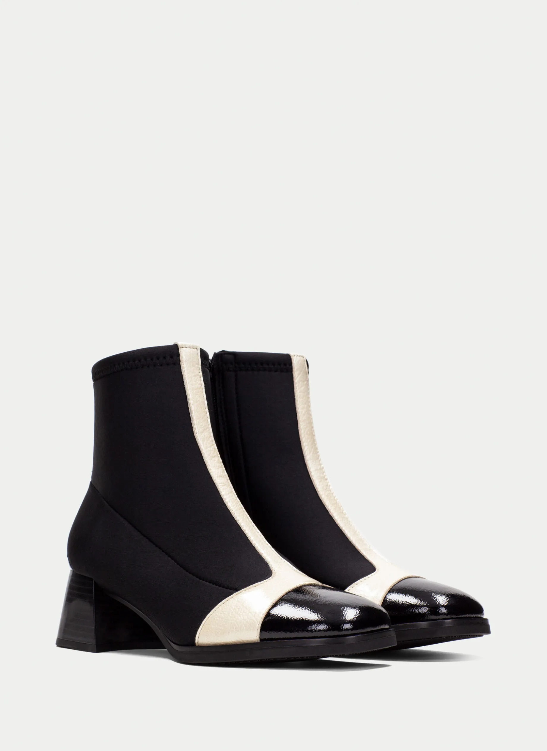 Botins milan preto-milk