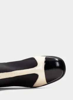 Botins milan preto-milk