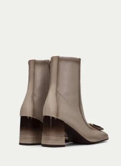 Botins monaco marfil