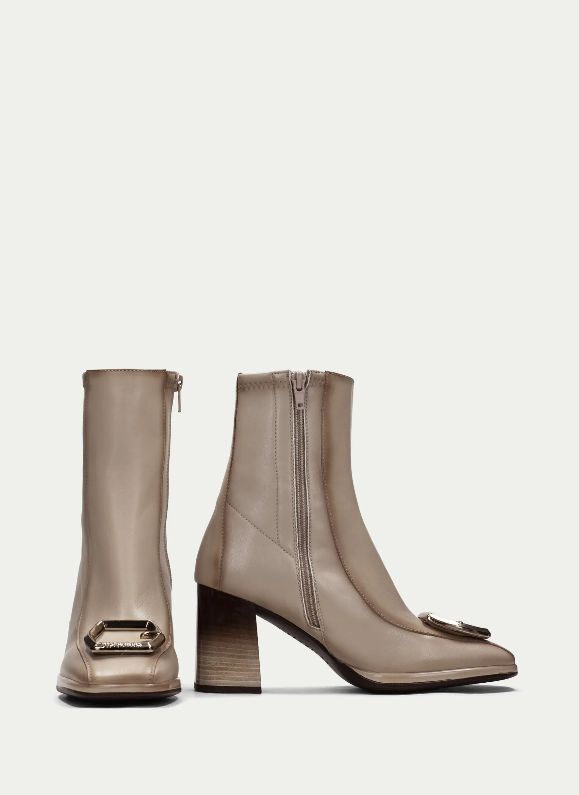 Botins monaco marfil