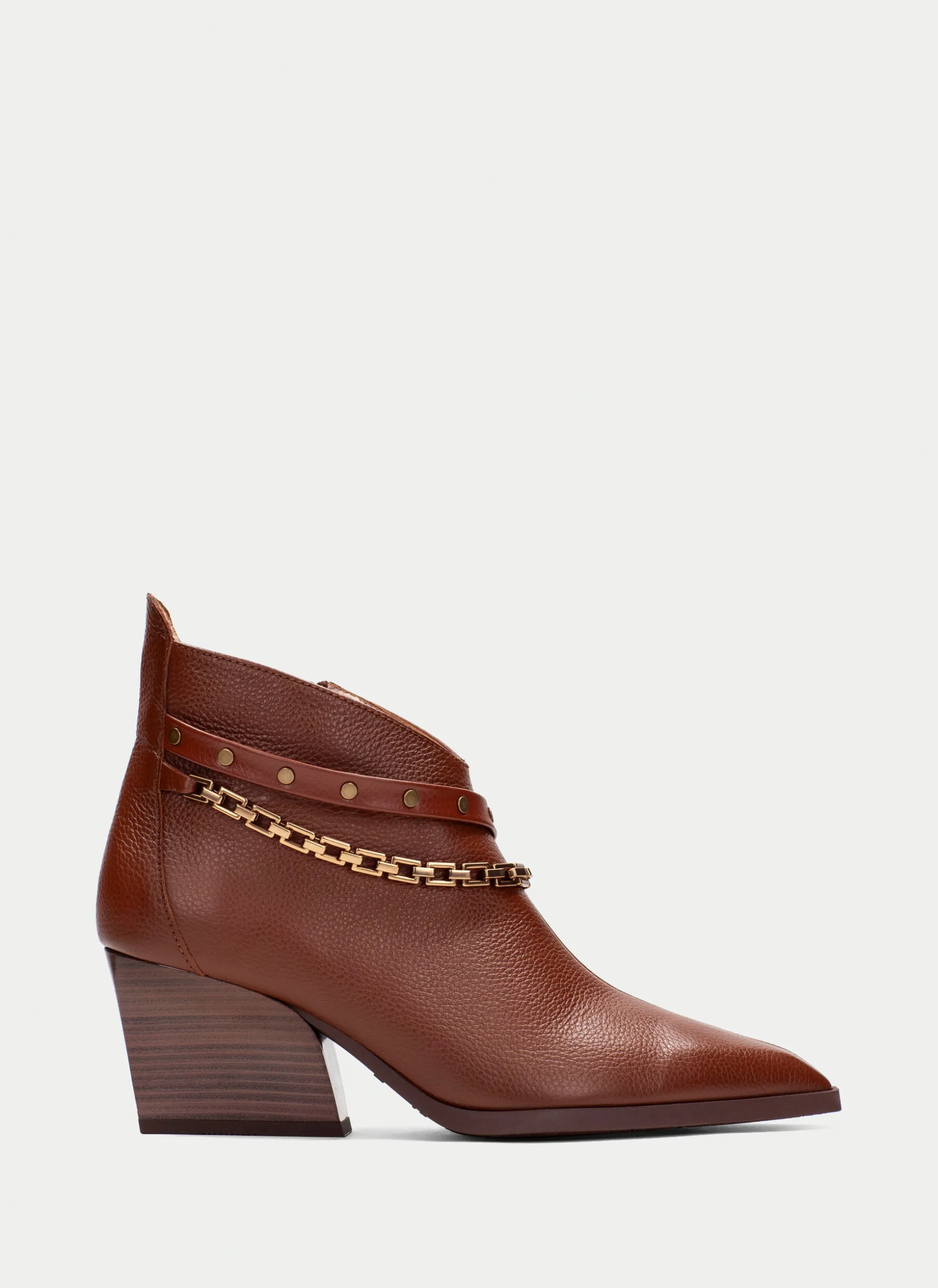 Botins sidney couro