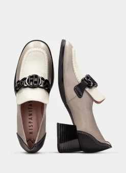 Moccasins charlize taupe-ivory