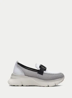 Moccasins Desportivos hawai branco-preto