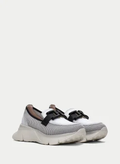 Moccasins Desportivos hawai branco-preto