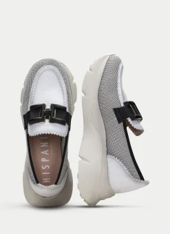 Moccasins Desportivos hawai branco-preto