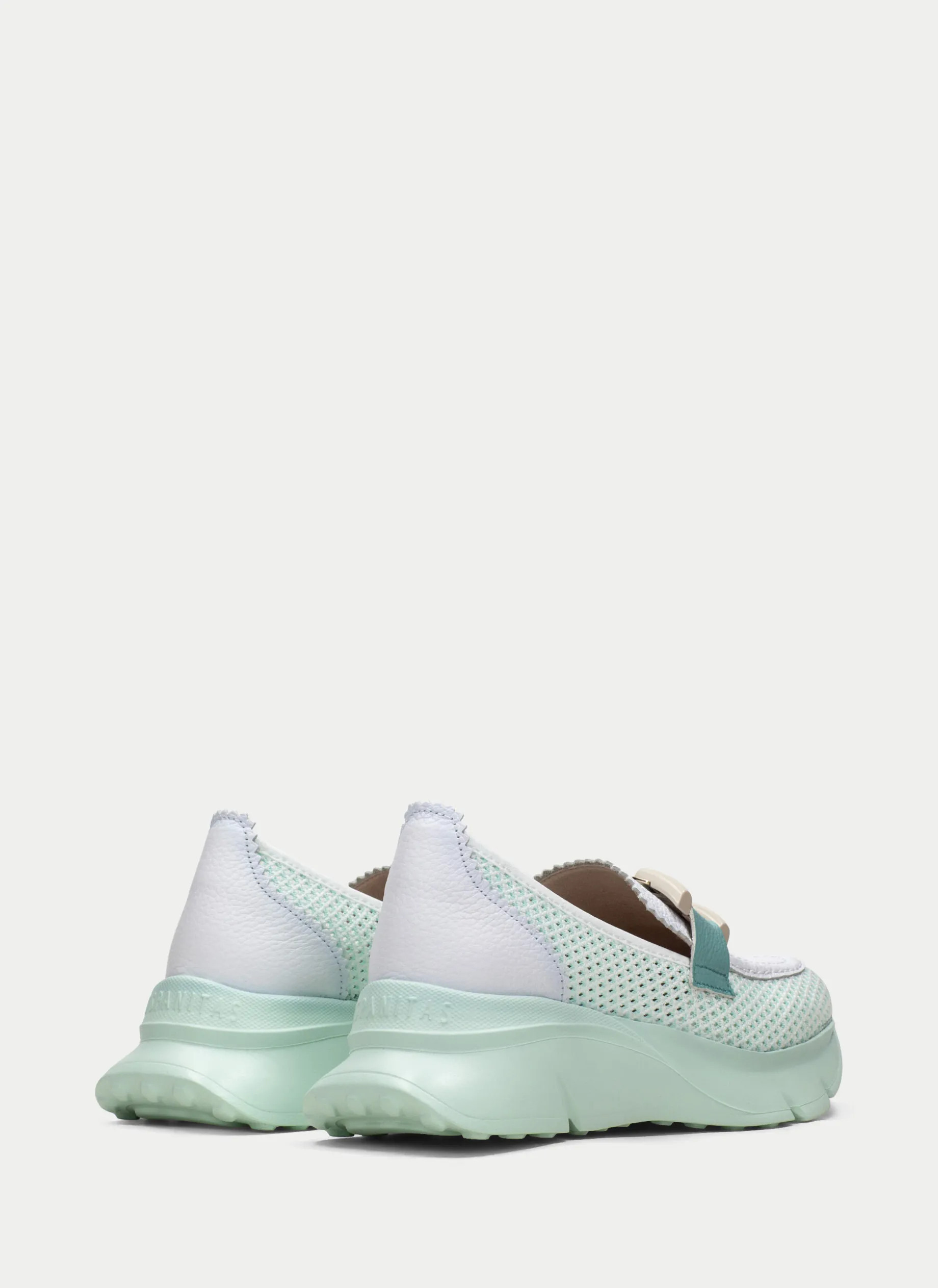 Moccasins Desportivos hawai branco-aquamarine