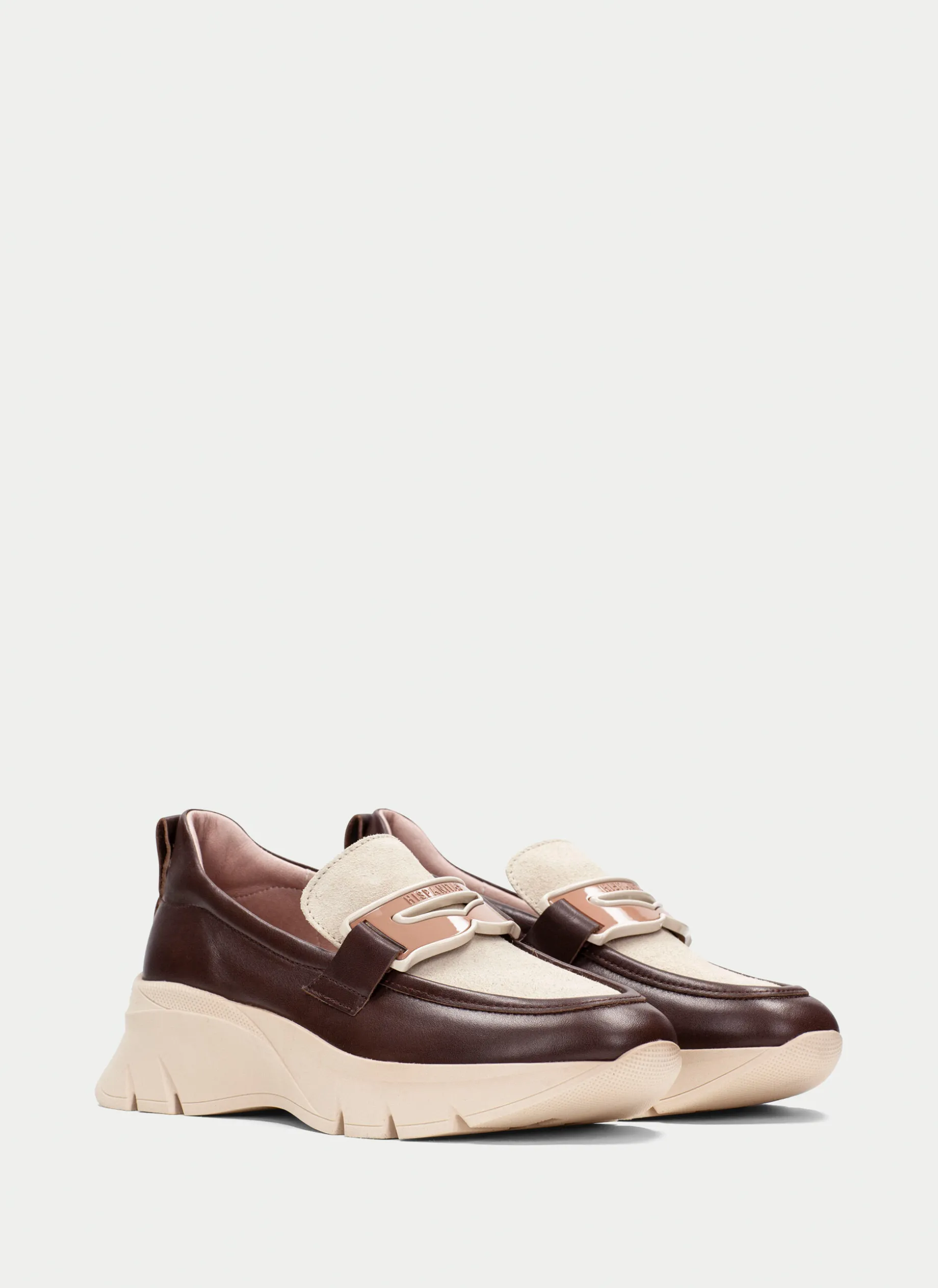 Moccasins Desportivos helsinki marrom-milk