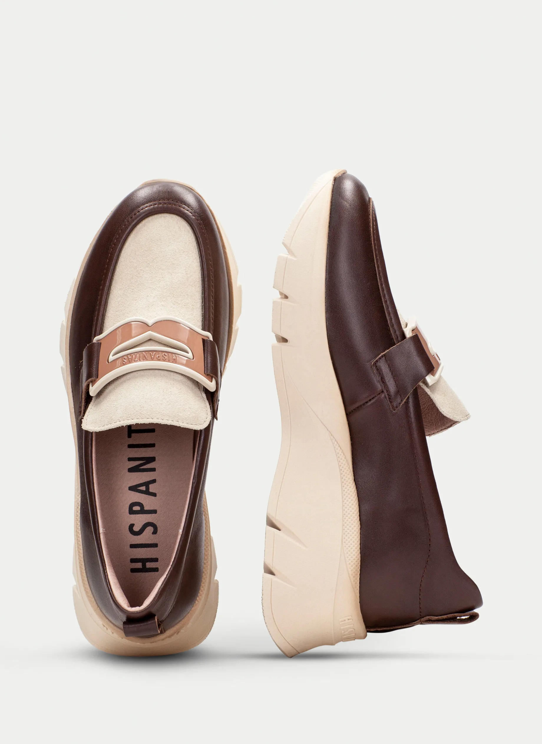 Moccasins Desportivos helsinki marrom-milk