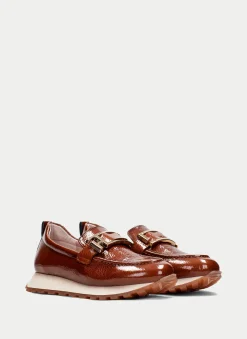 Moccasins Desportivos loira couro