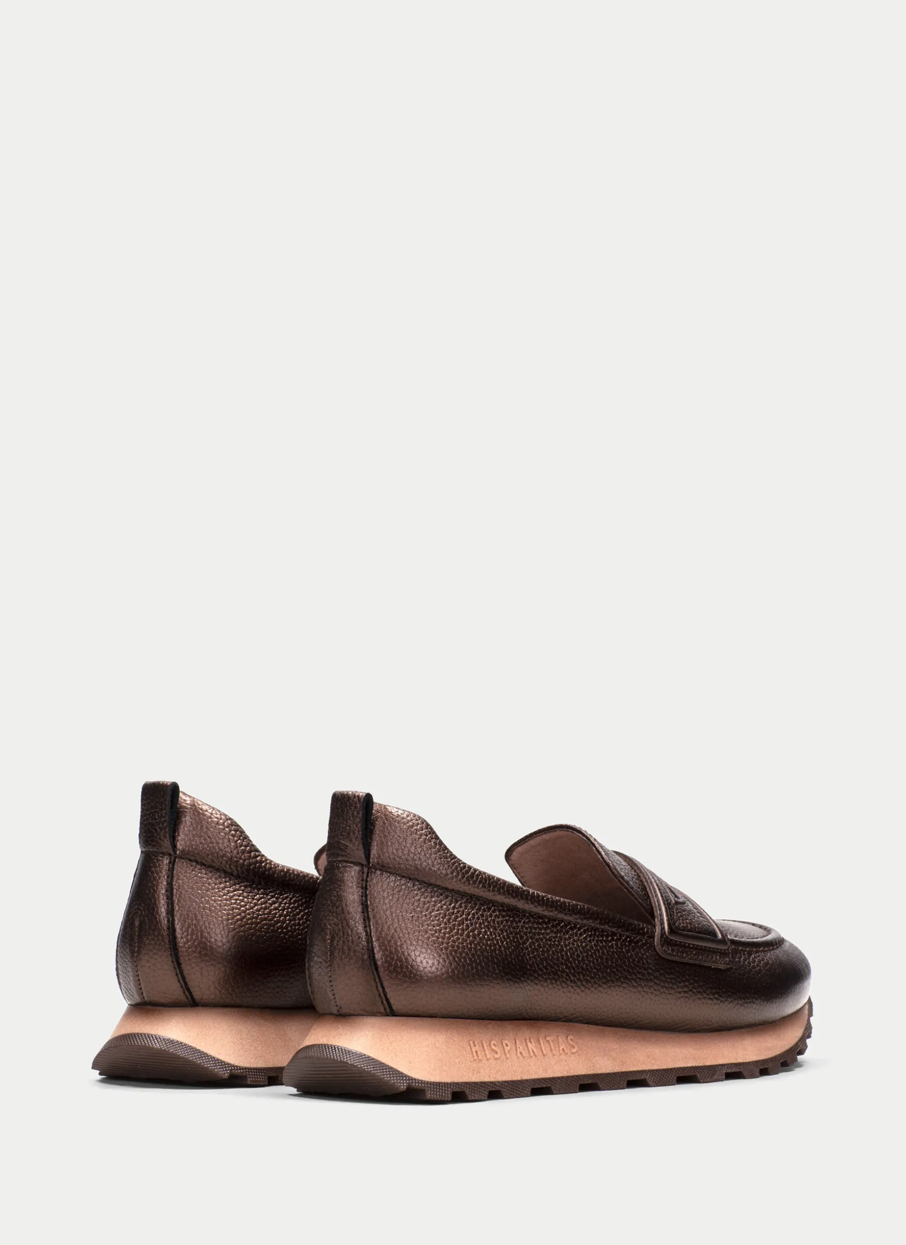 Moccasins Desportivos loira bronze