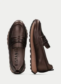 Moccasins Desportivos loira bronze
