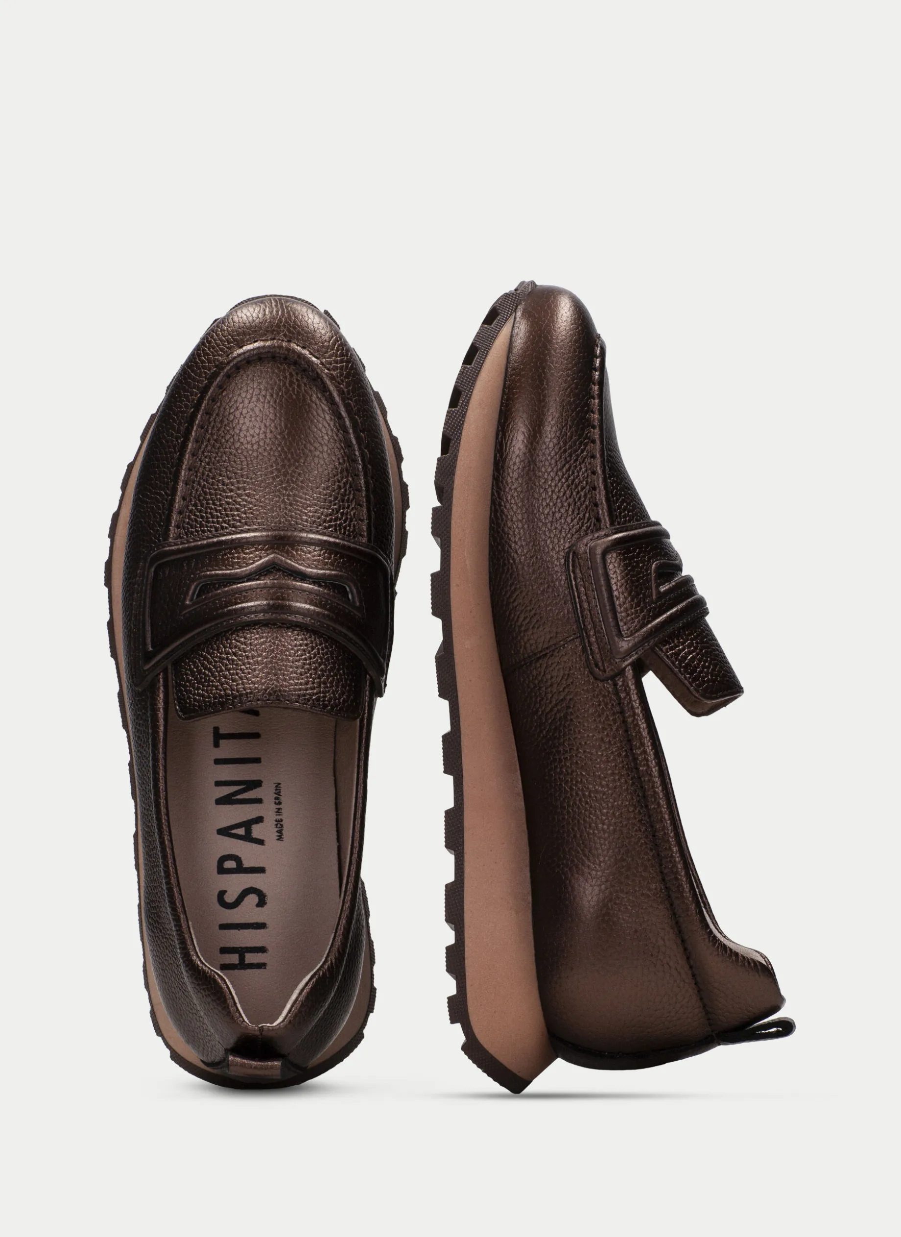 Moccasins Desportivos loira bronze