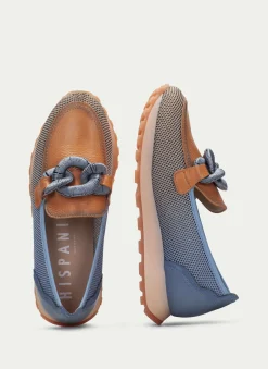 Moccasins Desportivos loira pessego-azure