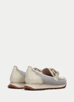Moccasins Desportivos loira creme