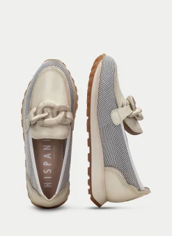 Moccasins Desportivos loira creme