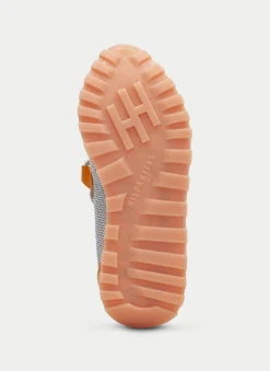 Moccasins Desportivos loira branco-laranja