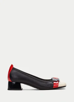 Sabrina manila preto-milk-vermelho