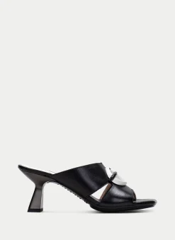 Sandalias Sem Salto danielle preto-branco