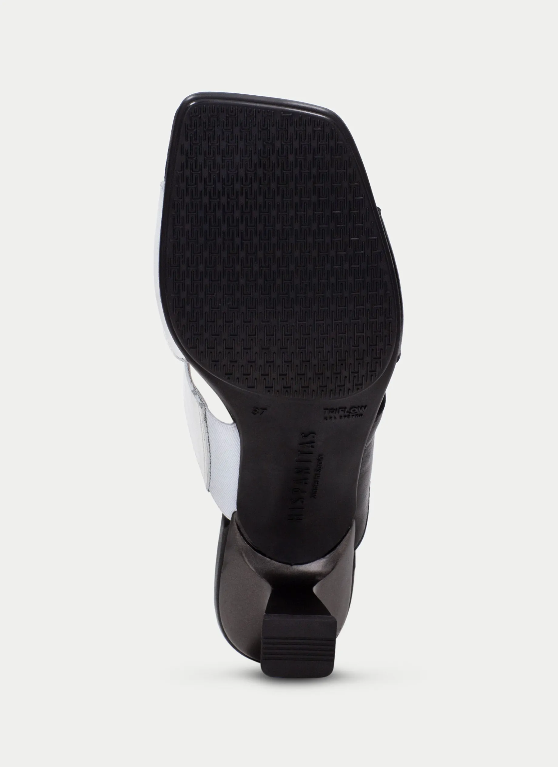 Sandalias Sem Salto danielle preto-branco