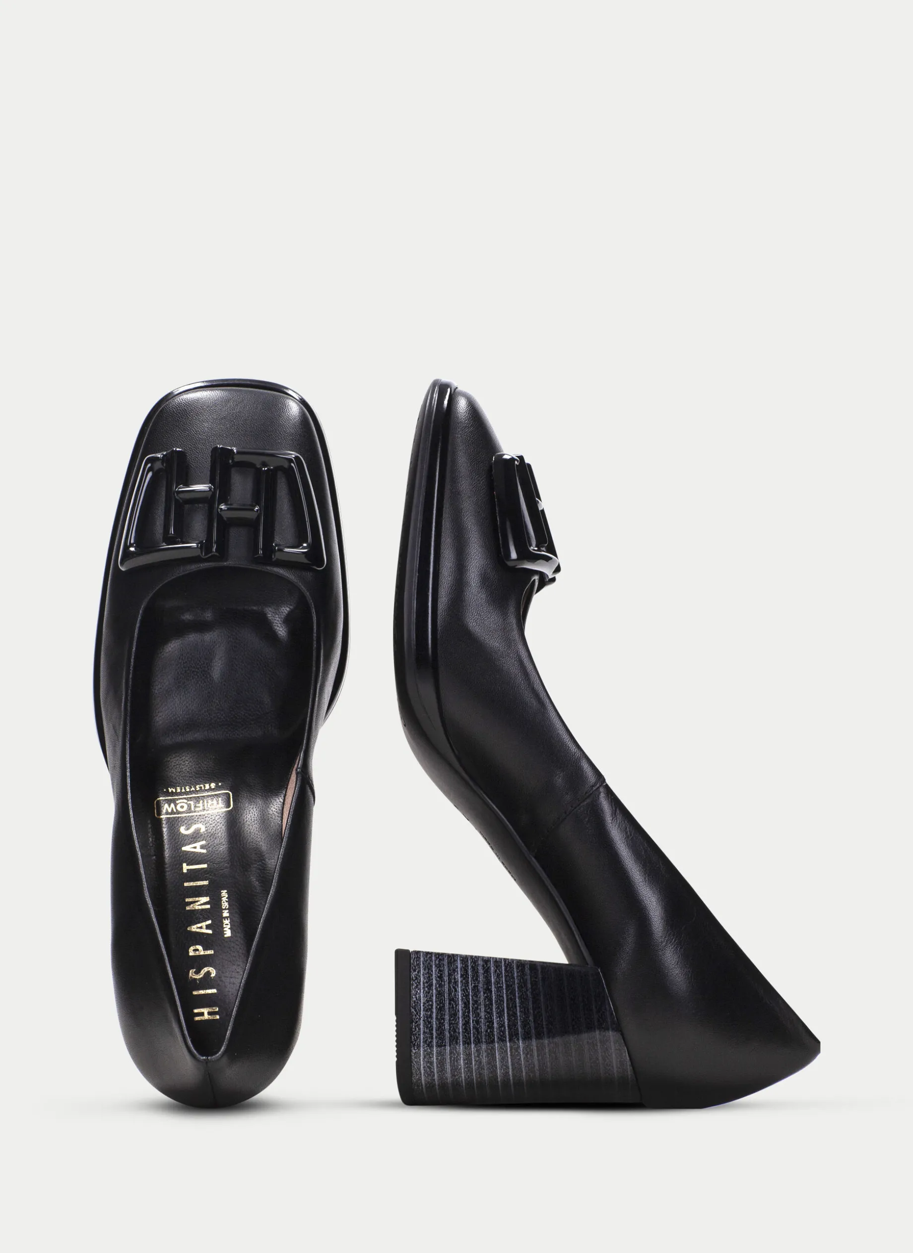 Sapato de Salto monaco preto