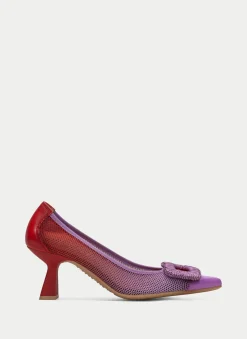 Sapato de Salto nova violet-vermelho